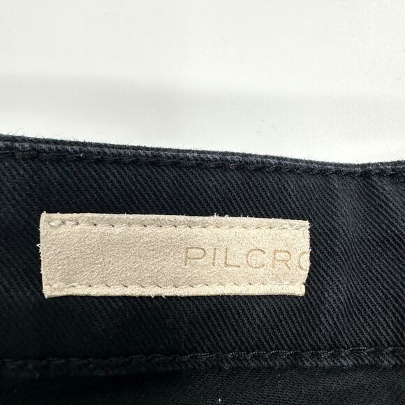 Anthropologie Pilcro The Icon Flare Jeans Studded in Black Brass Size 33 Tall - Picture 10 of 13